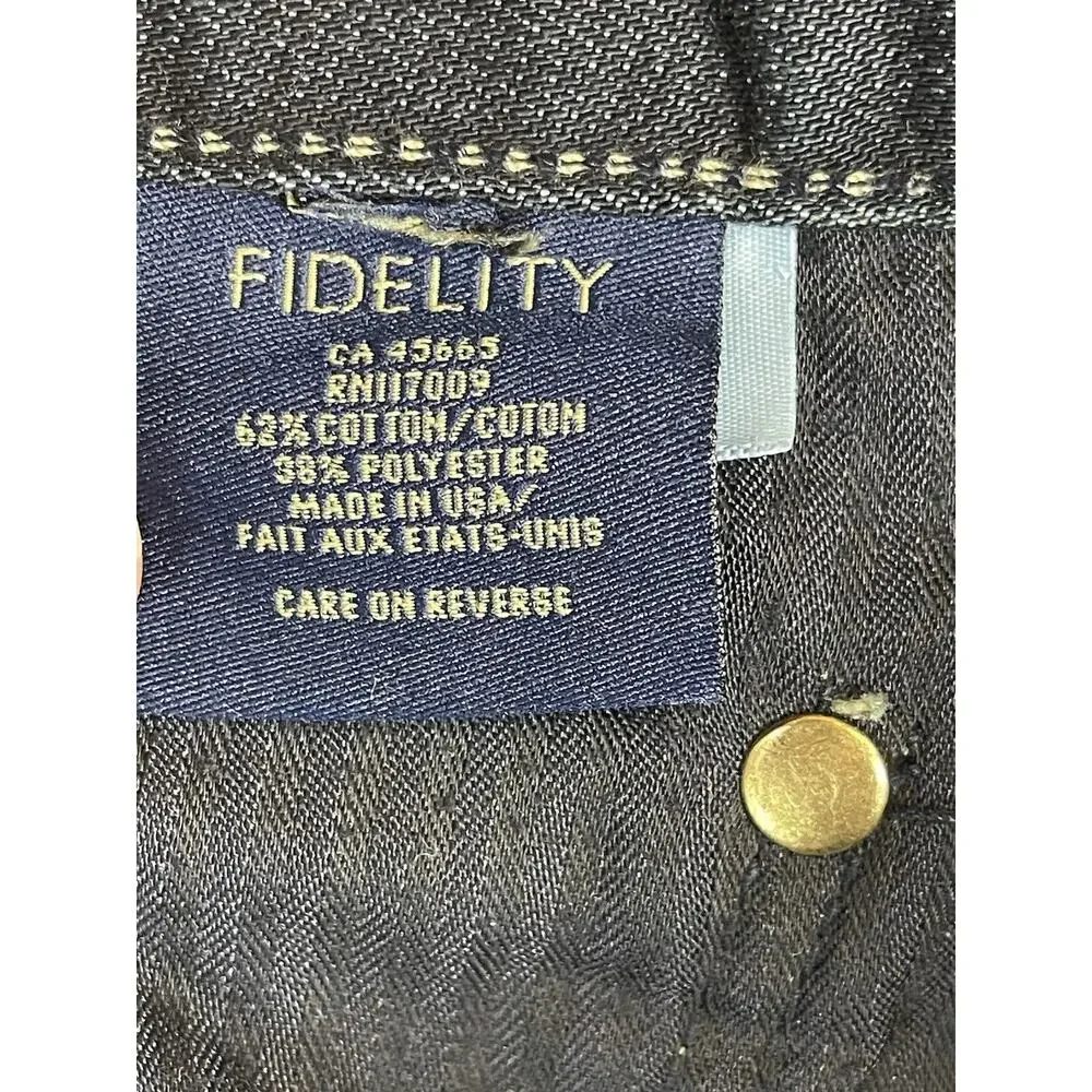 Fidelity Jeans Mens‎ 38 Blue 5011 Sabbath Rinse Straight Leg Mid Rise Denim